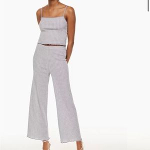 ❗️LAST CHANCE❗️ Aritzia Wilfred Verona Wide-leg Seersucker Pants